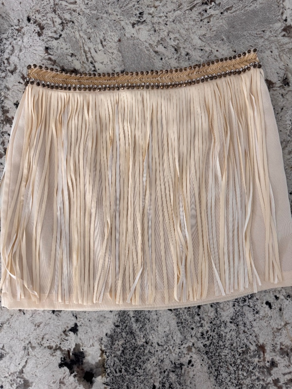 English Rose Fringe Skirt L